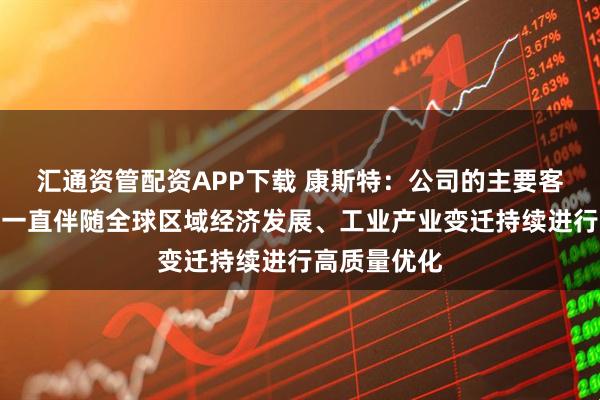 汇通资管配资APP下载 康斯特：公司的主要客户群体结构一直伴随全球区域经济发展、工业产业变迁持续进行高质量优化